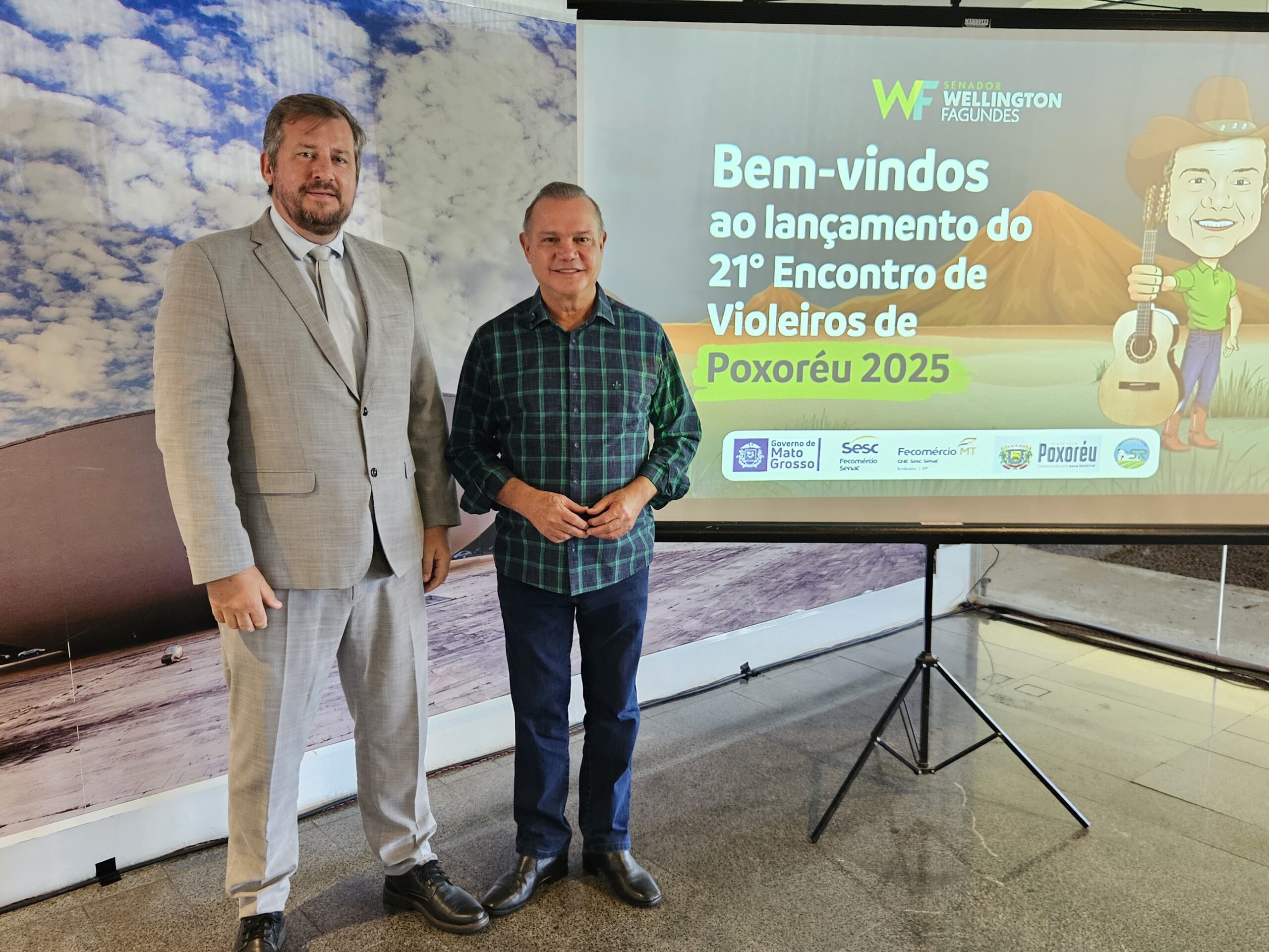 Senado Federal sedia lançamento do Encontro Nacional dos Violeiros com presença de Wellington Fagundes