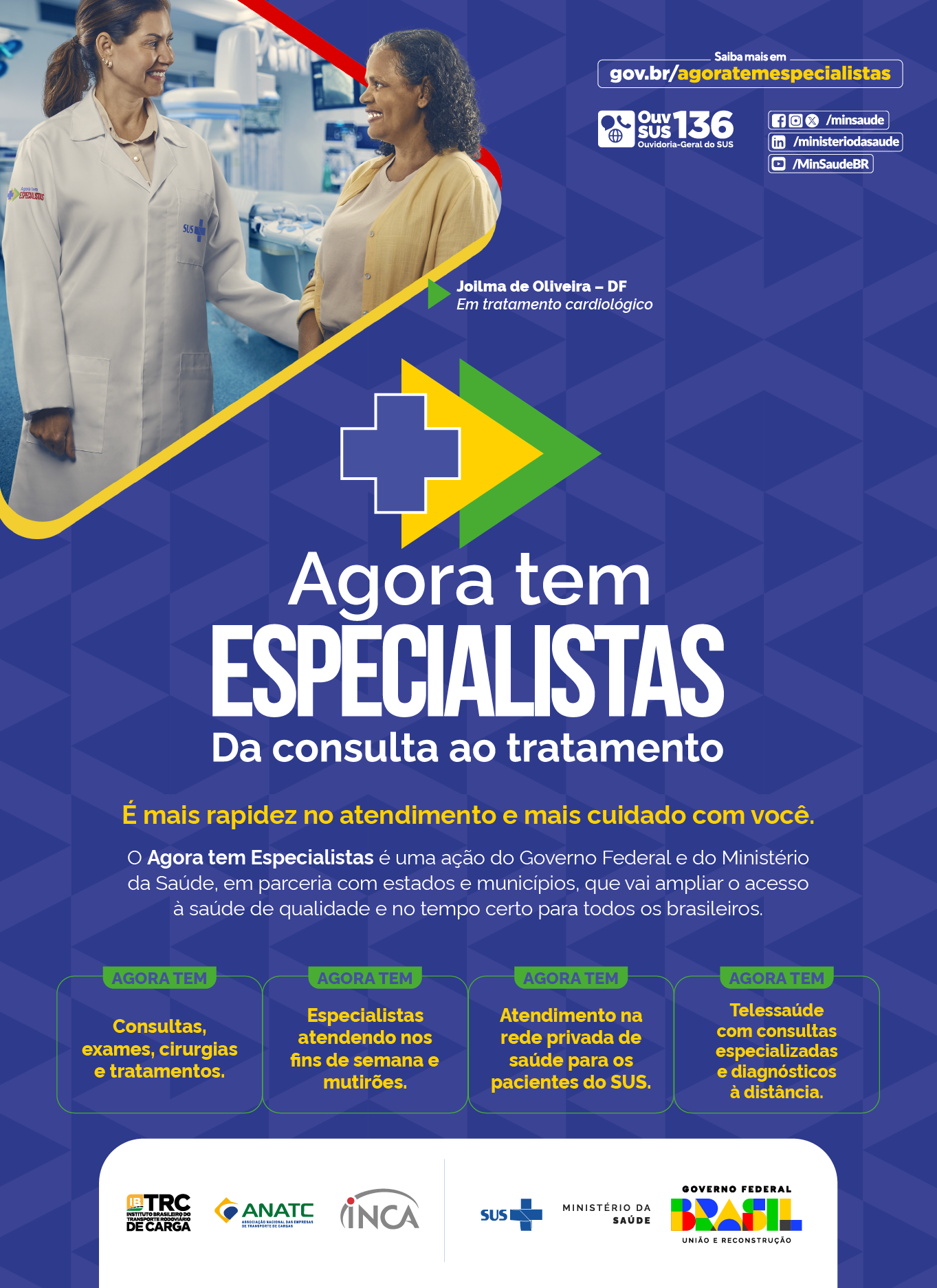 Agora Tem Especialistas – acesso ampliado a saúde especializada