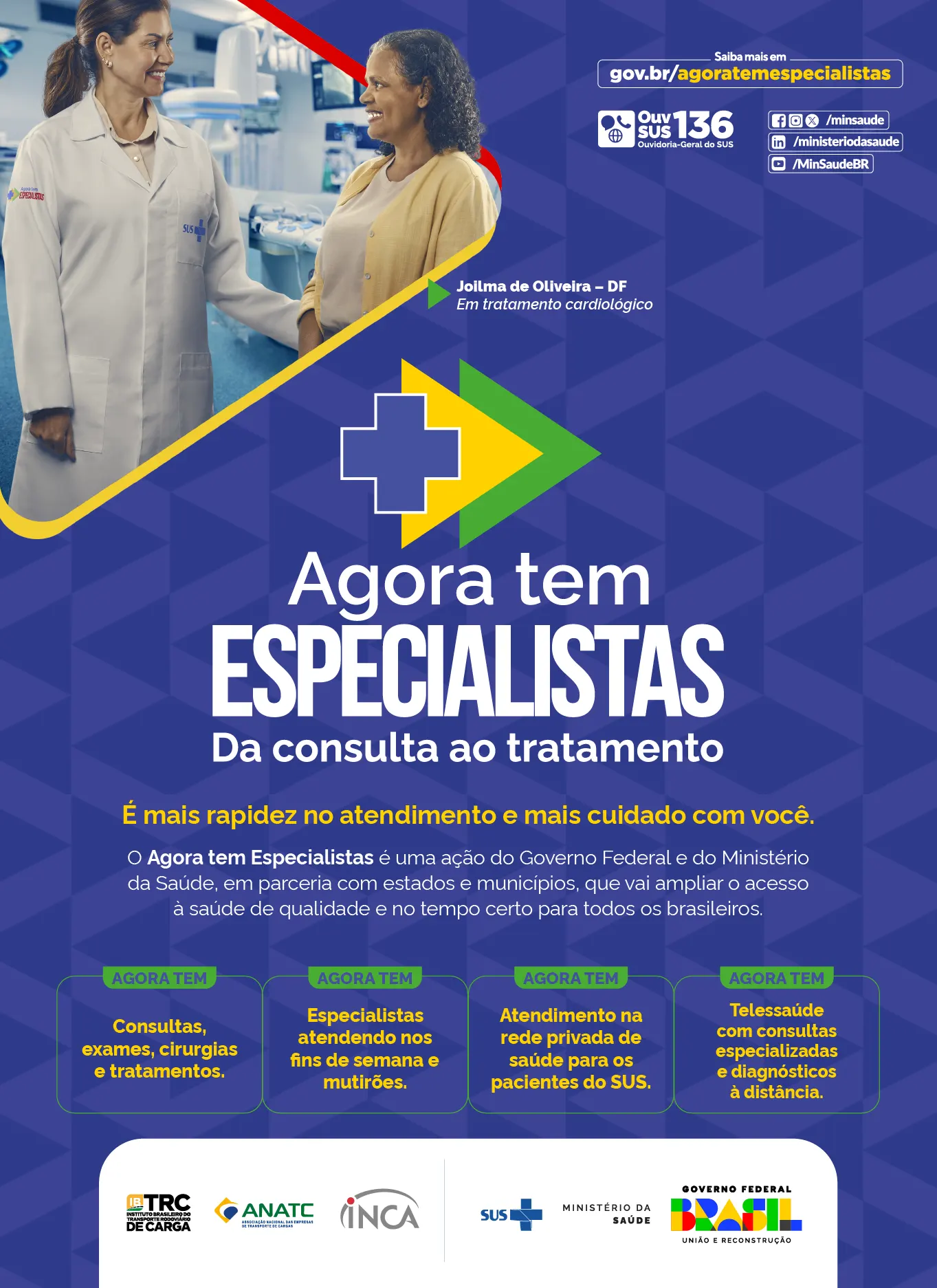 Agora Tem Especialistas - acesso ampliado a saúde especializada