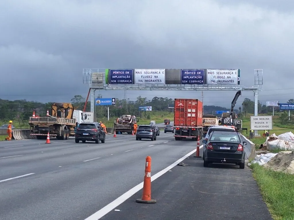 Ecovias conclui instalação de pórtico do Free Flow na Imigrantes