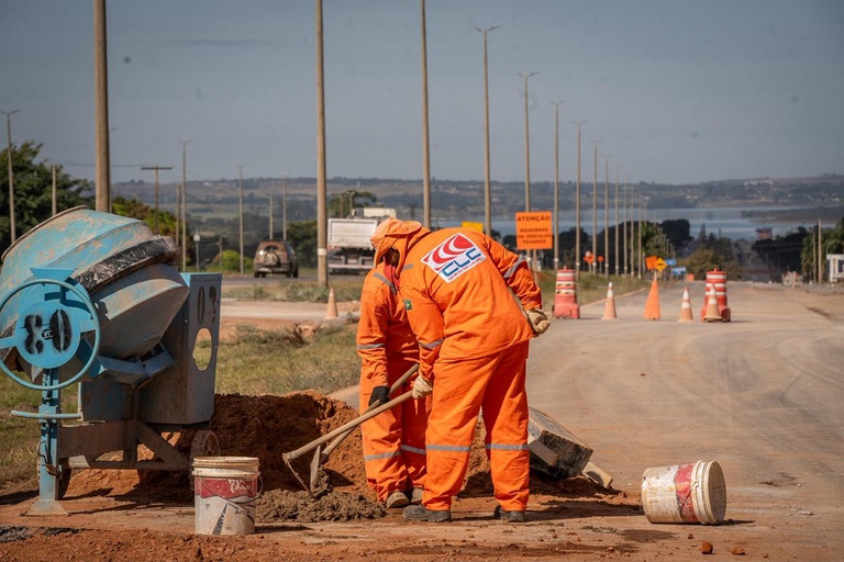 Com investimento de R$ 407,8 milhões, duplicação da BR-080 avança entre Taguatinga e Brazlândia